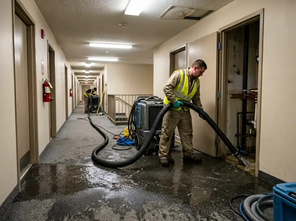 multi-unit-apartment-hallway-f-005 — frequently asked questions, Emergency Burst Pipe Water Extraction & Removal in Alton, IL